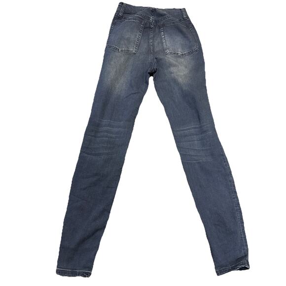 WEWOREWHAT Jeans Women 25 Blue Dark Wash Denim High Rise Straight Leg RN#124917 - Picture 7 of 10